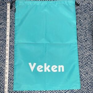 Teal Drawstring Bag
